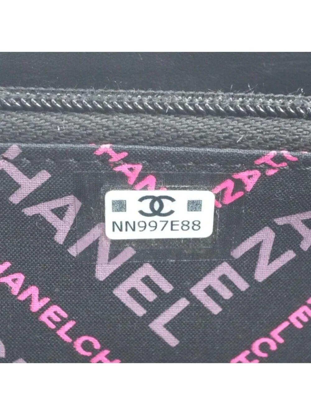Chanel Wallet Coin Purse Black Gold Quilted CC Logo Card Case